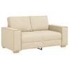 vidaXL Sofa 2-osobowa kremowa 160x78x84 cm Tkanina