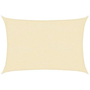 vidaXL Żagiel przeciwsłoneczny, 160 g/m&sup2;, kremowy, 2x3 m, HDPE