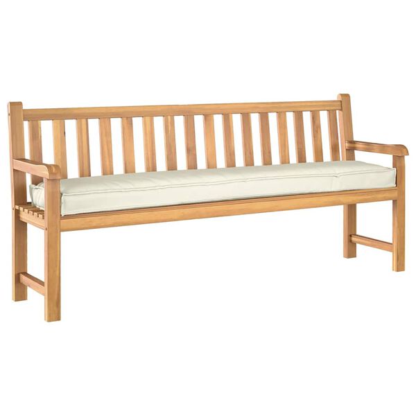 vidaXL Poduszka na paletę Kremowy 200 x 40 x 8 cm Materiał Oxford