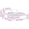 vidaXL Ramka ł&oacute;żka Ciemnoszary 200 x 200 cm Lite drewno sosnowe