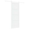 vidaXL Drzwi przesuwne 78 x 211 cm Drewno inżynieryjne Biały