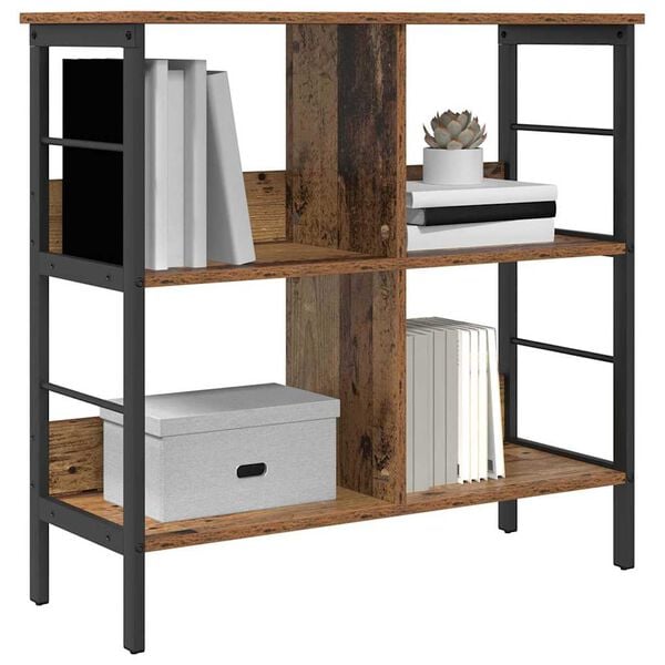 vidaXL P&oacute;łka na książki Stare drewno 82 x 32 x 79 cm