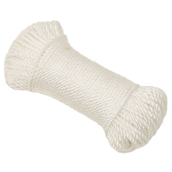 vidaXL Linka robocza, biała, 6 mm, 25 m, polipropylen