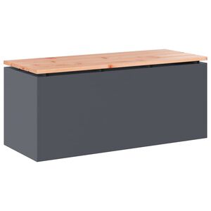vidaXL Ławka ogrodowa Antracyt 100 x 40 x 43 cm Stal