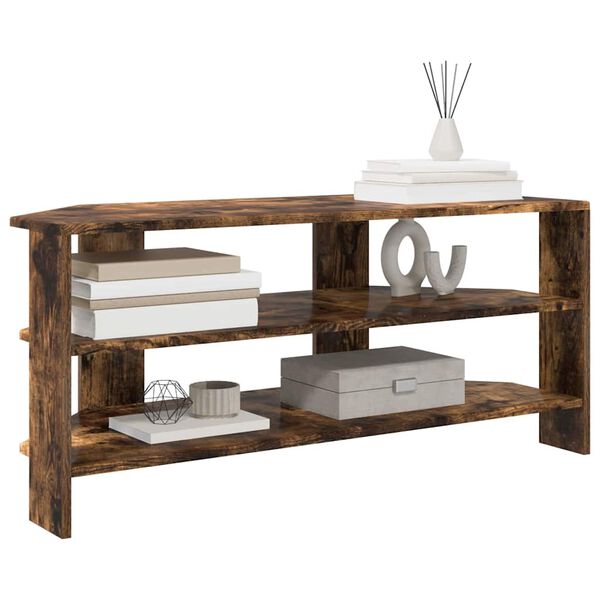 vidaXL RogowaSzafkanaTelewizor Dąb wędzony 102x40,5x45cm