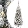 vidaXL Sztuczna choinka Biały 120 cm PVC, plastik, stal i PE