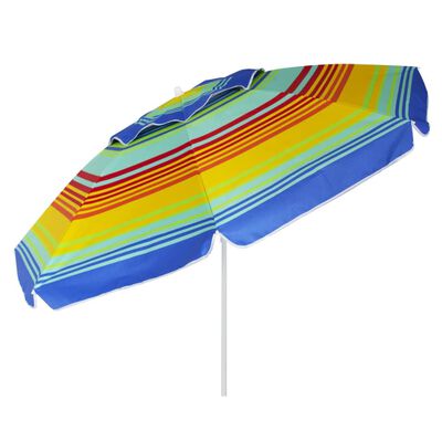 Eurotrail Parasol plażowy UPF 50+, tęczowy