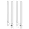 vidaXL Nogi do stołu barowego białe 2 szt. 50x(100-101) cm stal