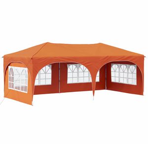 vidaXL Namiot imprezowy rozkładany 575 x 288 x 245 cm pomarańczowy