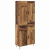 vidaXL Highboard z szufladą Stare drewno 69,5 x 34 x 180 cm