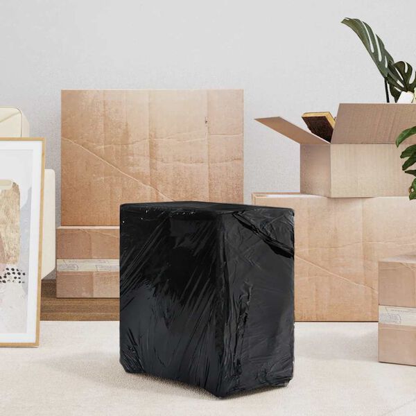 vidaXL Folia stretch 6 szt. Czarna 17 &mu;m 50 cm x 300 m