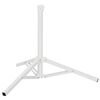 vidaXL Stojak na parasol Biały Stal for 25-32 mm Pole