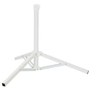 vidaXL Stojak na parasol Biały Stal for 25-32 mm Pole