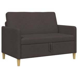 vidaXL Sofa z miejscem do przechowywania Ciemny brąz 122 x 78 x 87 cm