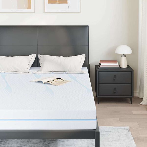 vidaXL Materac Biały 160 x 200 cm Tkanina żakardowa