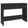 vidaXL Stolik konsolowy, czarny 100x35x76,5 cm materiał drewnopochodny