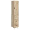 vidaXL Zestaw szafek 2 pcs dąb Sonoma 33 x 34,5 x 90 cm