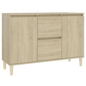 vidaXL Szafka, dąb sonoma, 101x35x70 cm, materiał drewnopochodny
