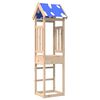 vidaXL Wieża zabaw Brązowy 52.5 x 46.5 x 208 cm Lite drewno sosnowe
