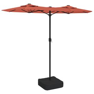 vidaXL Podw&oacute;jny parasol ogrodowy, terakota, 316x145 cm