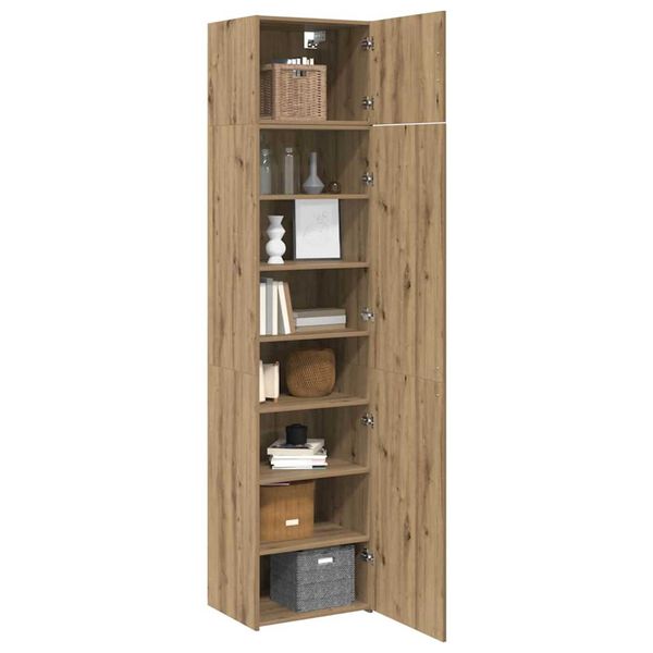 vidaXL Bufet 3 pcs Dąb rzemieślniczy