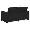 vidaXL Sofa 2-osobowa Czarna 160x81x84 cm Tkanina
