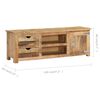 vidaXL Szafka pod TV, 120 x 30 x 40 cm, lite drewno mango