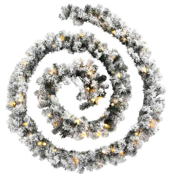 vidaXL Świąteczna girlanda z lampkami LED, zielona, 20 m, PVC