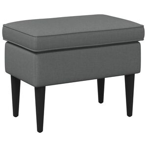 vidaXL Stołek na Stopy ciemnoszary 55 x 35 x 41 cm tkanina