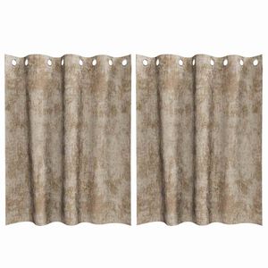 vidaXL Zasłony z weluru 2 pcs szampański 140 x 140 cm Aksamit