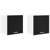vidaXL Szafka wisząca 2 pcs Czarny Dąb i Biały 40 x 31 x 40 cm