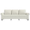 vidaXL Sofa 3-osobowa, kremowy, 180 cm, tapicerowana aksamitem
