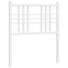 vidaXL Metalowe wezgłowie, białe, 80 cm