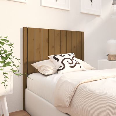 vidaXL Wezgłowie łóżka, miodowy brąz, 95,5x4x100 cm, drewno sosnowe