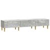 vidaXL Szafka pod telewizor 147 x 34,5 x 30 cm Betonowy szary
