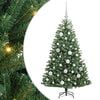 vidaXL Sztuczna choinka z zawiasami zielony 120 cm PVC i Metal