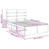 vidaXL Ramka ł&oacute;żka Dąb wędzony 120 x 200 cm Lite drewno sosnowe