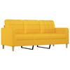 vidaXL 3-osobowa sofa z podn&oacute;żkiem, jasnoż&oacute;łty, 180 cm, tkaniną