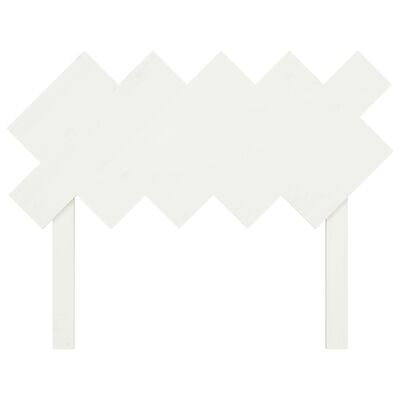 vidaXL Wezgłowie łóżka, białe, 104 x 3 x 80,5 cm, lite drewno sosnowe