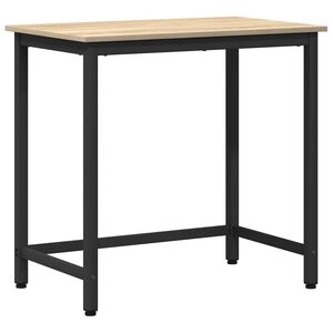 vidaXL st&oacute;ł Dąb Sonoma 100 x 50 x 76,5 cm Drewno inżynieryjne i stal