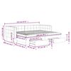 vidaXL Sofa rozsuwana z szufladami, ciemnozielona, 90x200 cm, aksamit