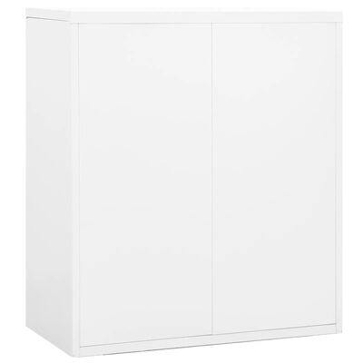 vidaXL Szafka kartotekowa, biała, 90x46x103 cm, stalowa