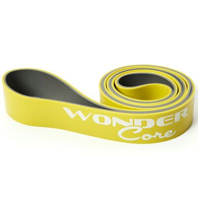 Wonder Core Taśma oporowa, 4,4 cm, żółto-szara, WOC048