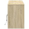 vidaXL Szafka pod TV z LED, dąb sonoma, 139,5x34x50 cm