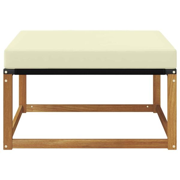 vidaXL Pufa na zewnątrz Lite Drewno Akacji Naturalny