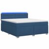 vidaXL Ł&oacute;żko Box Spring z materacem i LED niebieski 140 x 190 cm