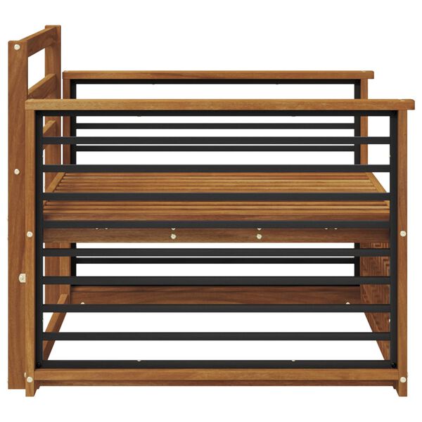 vidaXL 2 Sztuka Sofa z podłokietnikami Lite Drewno Akacji Naturalny