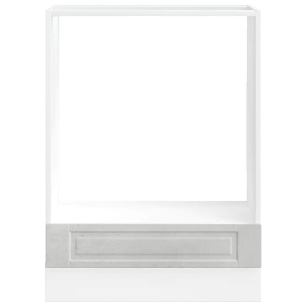 vidaXL Szafka piekarnikowa Porto, szara, materiał drewnopochodny