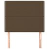 vidaXL Zagł&oacute;wek ciemnobrązowy 100x5x118/128 cm tkanina