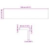 vidaXL Stopnie schodowe, 4 szt., surowe 120x30x2 cm lite drewno dębowe